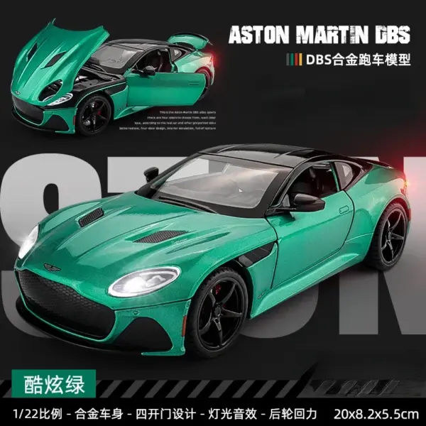 1:24 Aston Martin Superleggera Diecast Car Model - Image 12
