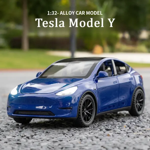 1:32 Tesla Model Y Diecast Metal Car Model