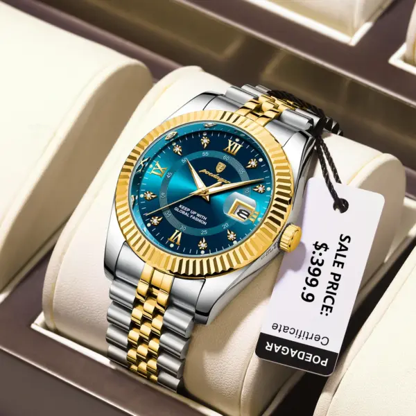 Men's Waterproof Luminous Quartz Wrist Watch - Image 2