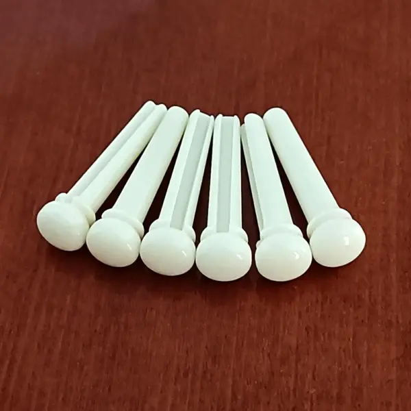 6pcs Pure Bone Acoustic Guitar Bridge Pins