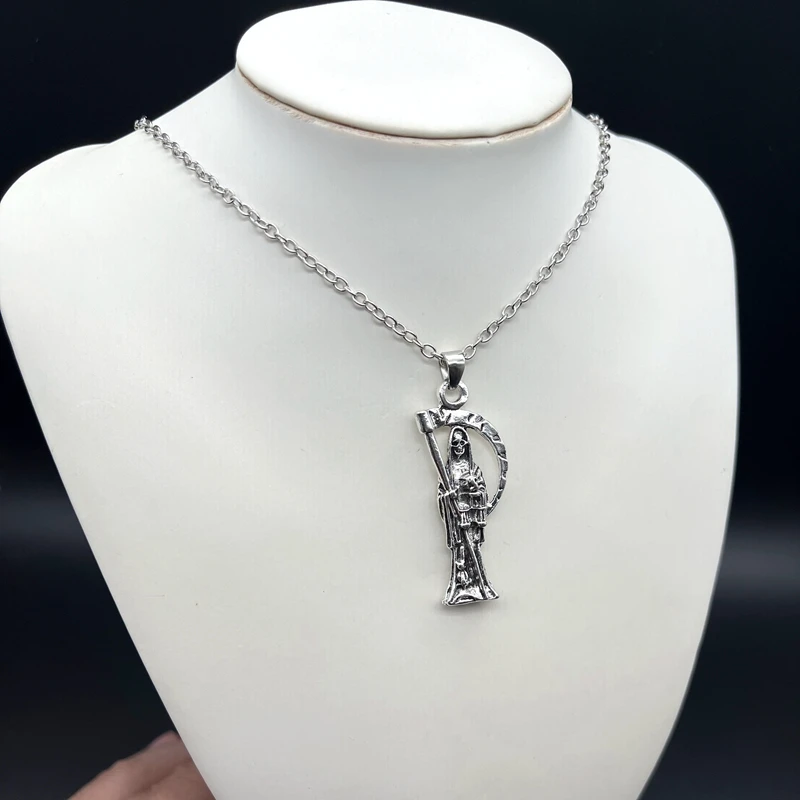 Grim Reaper Pendant Necklace in Zinc Alloy 3 Grim Reaper Pendant Necklace in Zinc Alloy - Image 3