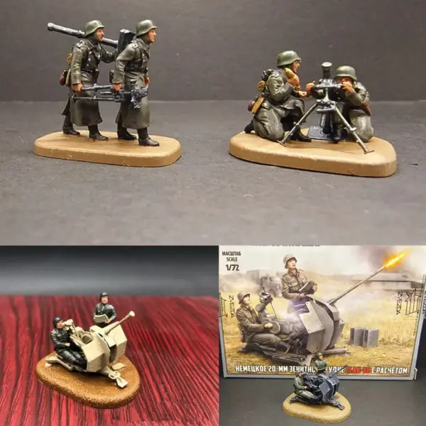 1:72 Scale Resin German Soldier Action Figures