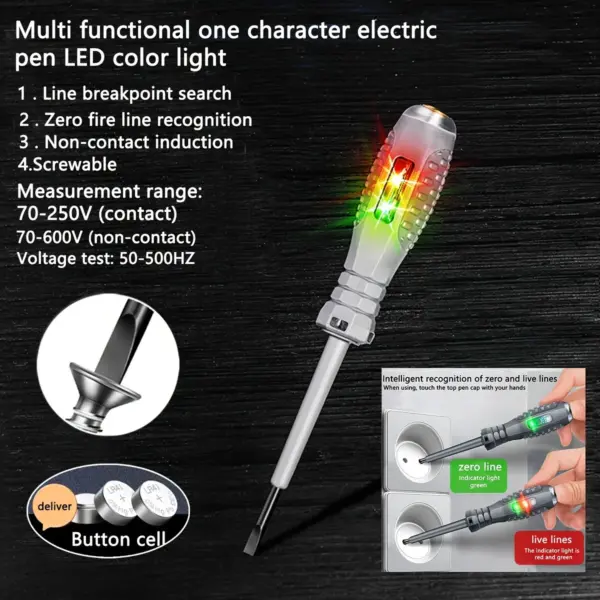 Electrician Test Screwdriver 70-600V Voltage Tester - Image 7