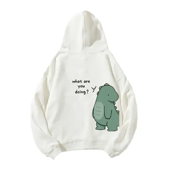 Men's Dinosaur Print Hoodie for Casual Wear - Image 5