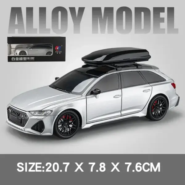 1:24 Audi RS6 Diecast Model Car with Sound - Image 7