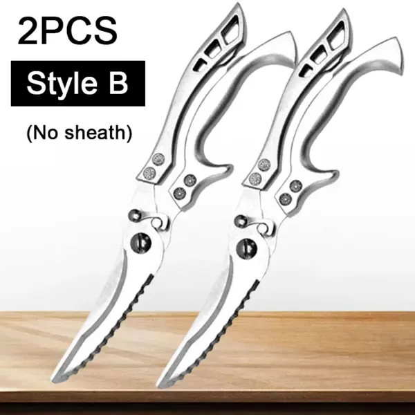 Stainless Steel Kitchen Poultry Shears Scissors - Image 9