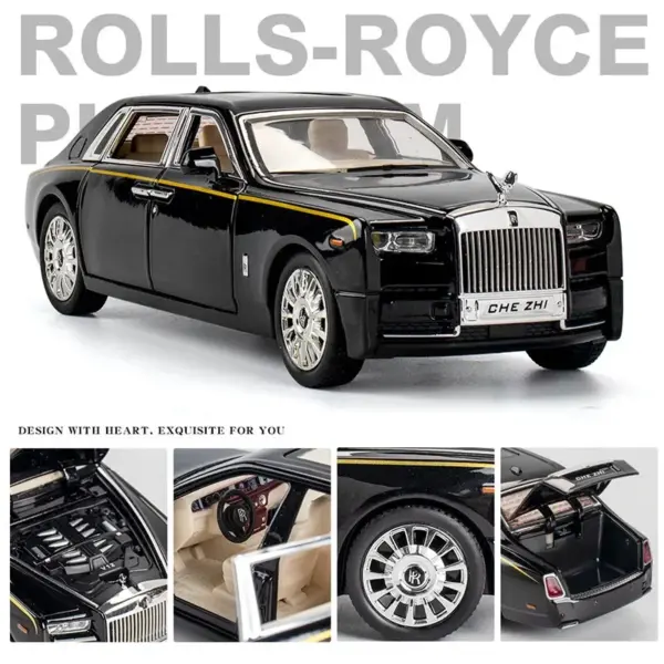 1:24 Diecast Rolls-Royce Phantom Model Car - Image 3