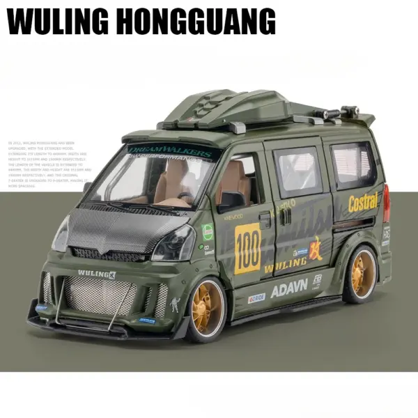 1:24 Wuling Hongguang Van Diecast Model Car - Image 7