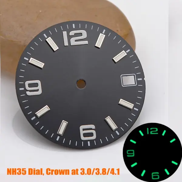 28.5mm Green Luminous Watch Dial for NH35 NH36 - Image 20