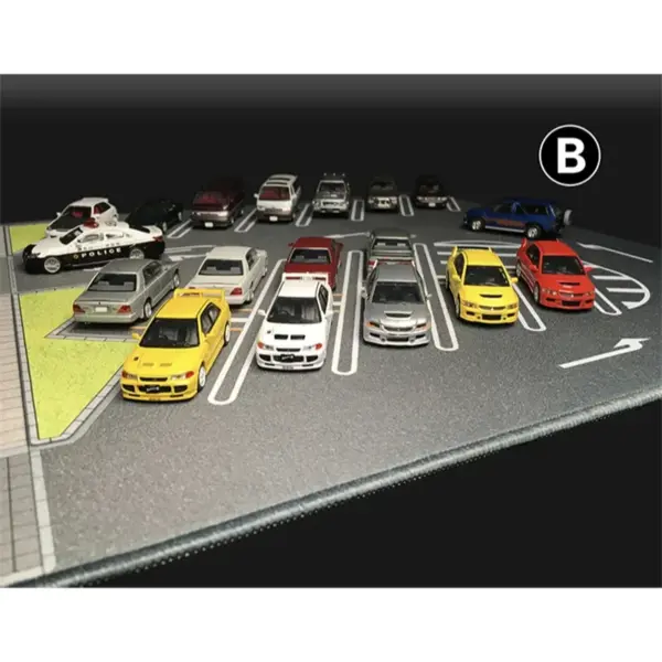 1:64 Scale Parking Lot Scene Mat 80x40cm - Image 4