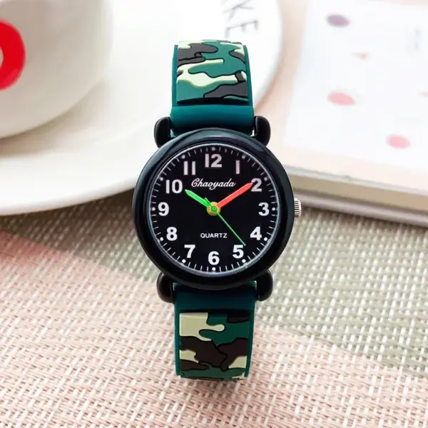Fashion Camouflage Kids Quartz Watch 985 - Image 8