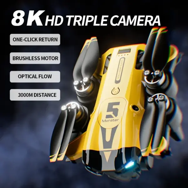 M5 Drone 8K HD Dual Camera Quadcopter - Image 5