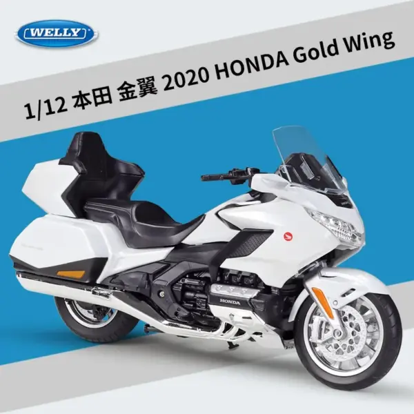 1:12 Scale Honda 2020 Gold Wing Model Motorcycle - Image 10