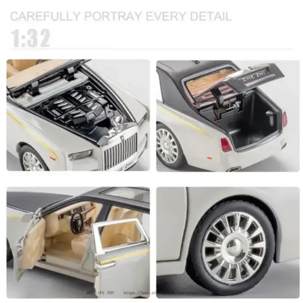 1:32 Rolls-Royce Phantom Diecast Model Car - Image 3