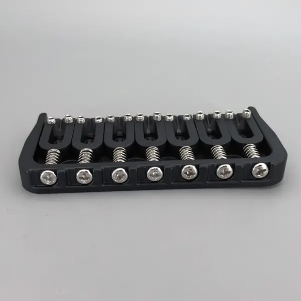 7-String Fixed Black Guitar Bridge Accessory - Image 5