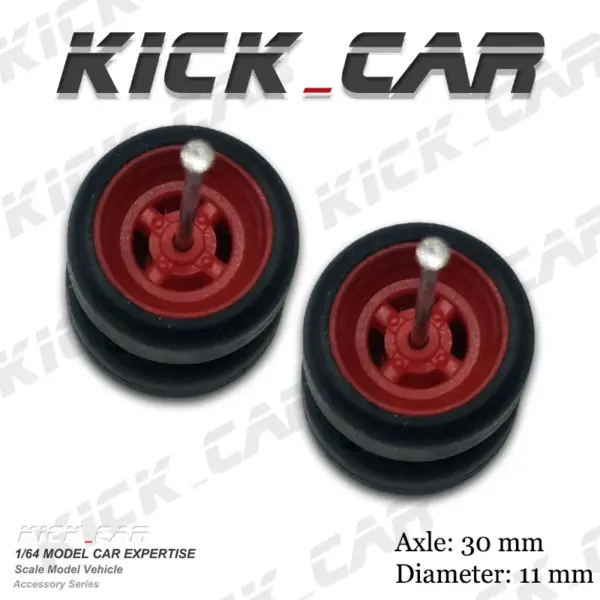 1/64 ABS Wheels with Rubber Tires for Models - Image 9