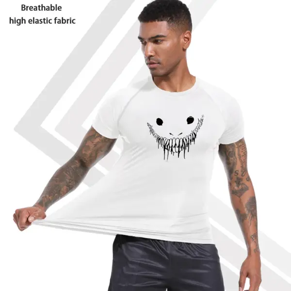 Men's Compression Workout Rash Guard Shirt - Image 3