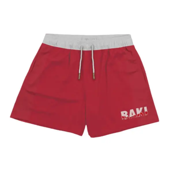 Anime Print Quick Dry Gym Shorts for Summer - Image 7