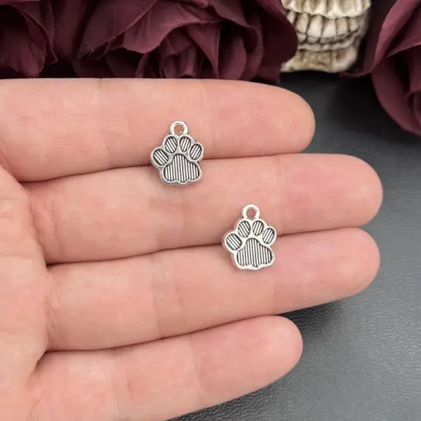 15pcs Dog Paw Print Charms for Jewelry - Image 6