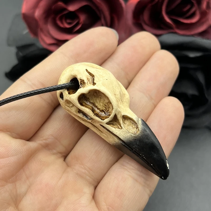 Gothic 3D Raven Skull Necklace for Women 4 Gothic 3D Raven Skull Necklace for Women - Image 4