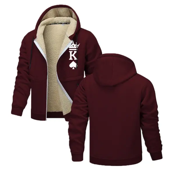 Men's Print Hooded Jacket for Outdoors - Image 8