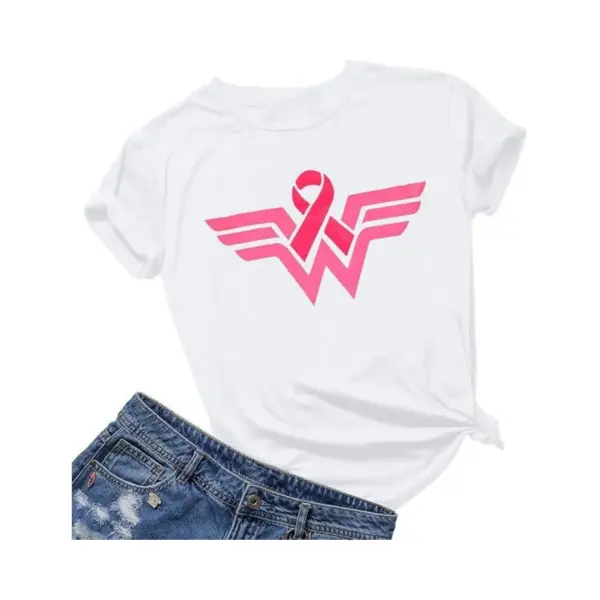 Pink Ribbon Breast Cancer Awareness T-Shirt
