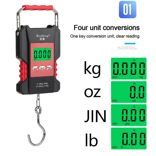 50kg Waterproof Digital Hanging Hook Scale - Image 2