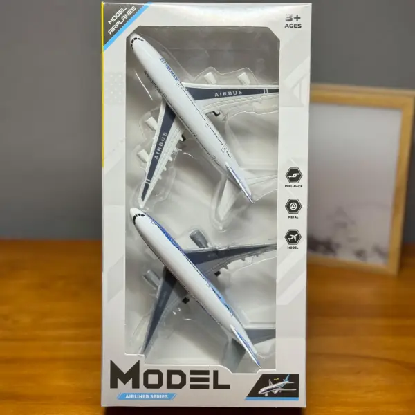 Dual Pack Alloy Airplane Models A380 & 787 - Image 3