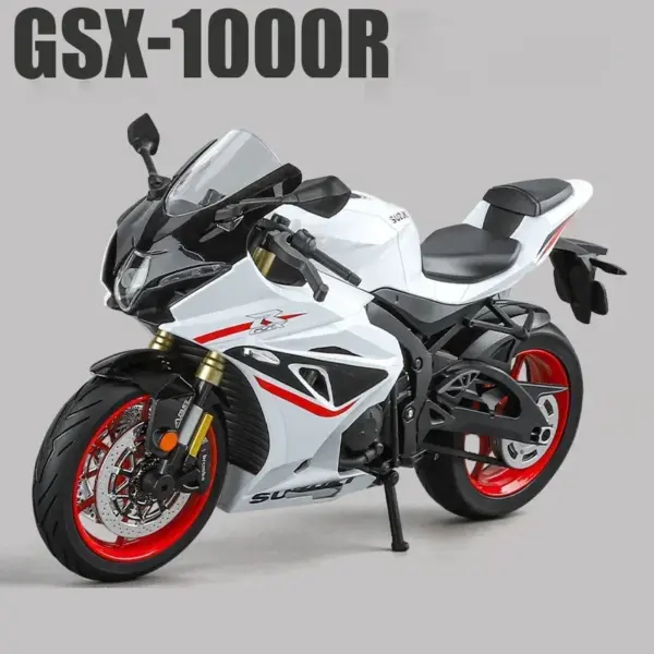 1:9 Suzuki GSX-1000R Diecast Motorcycle Model - Image 10