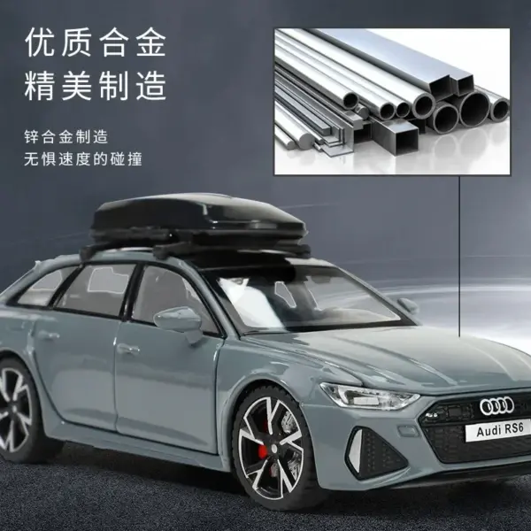 1:32 Audi RS6 Diecast Model Car Toy - Image 6