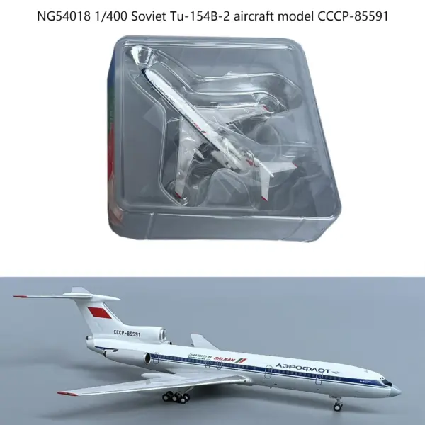 1/400 Soviet Tu-154B-2 Aircraft Model CCCP-85591