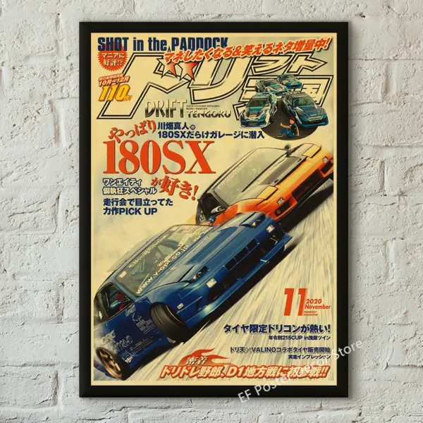Vintage Motorsport GTR Cars Kraft Paper Poster - Image 18