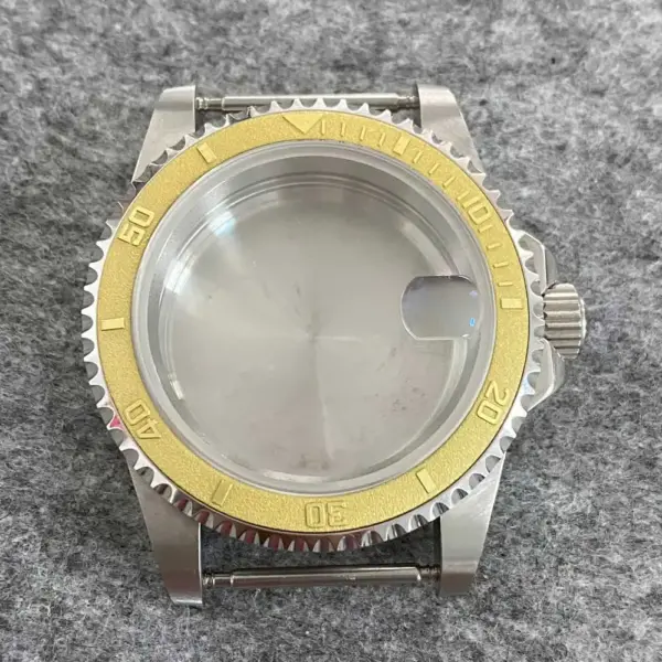 39.5mm Stainless Steel Retro Watch Case - Image 25