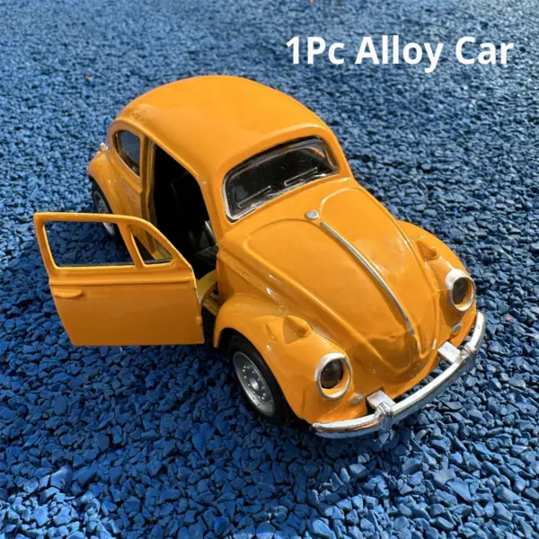 1:36 Scale Yellow Alloy Taxi Car Model - Image 8