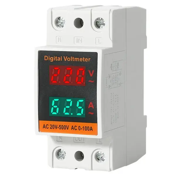 LCD Dual Digital Din Rail Power Meter - Image 6