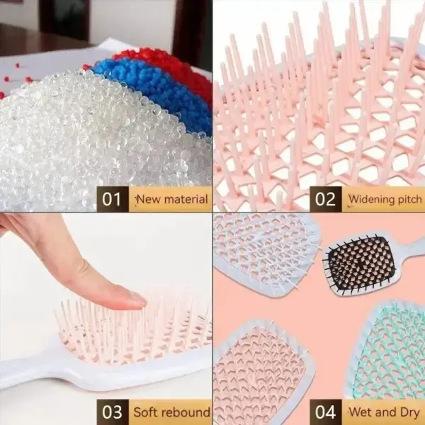 Honeycomb Curved Hair Brush for Styling - Image 5