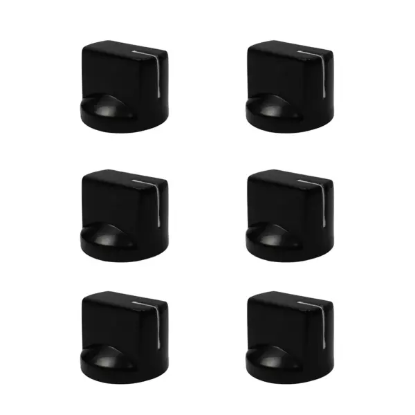 6PCS Plastic Guitar Amp Effect Pedal Control Knobs - Image 2