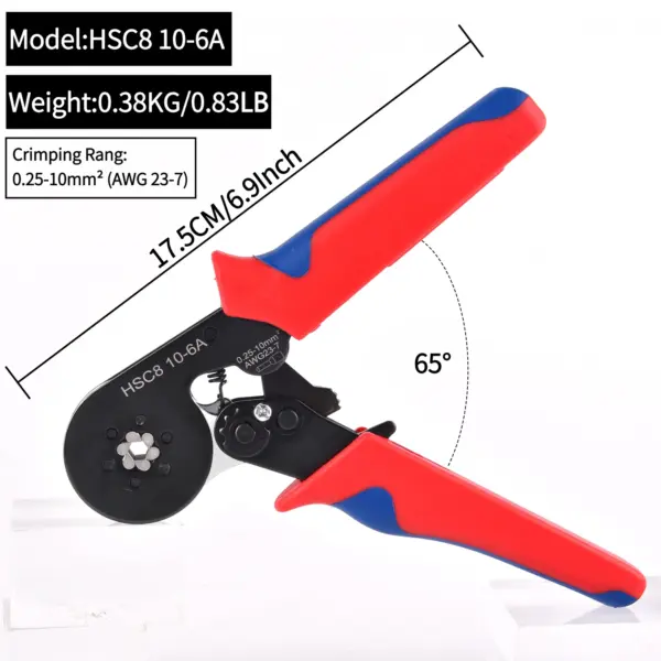 HSC8 Mini Crimping Tool for Terminal Cables - Image 2