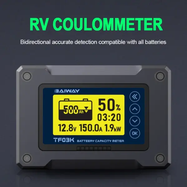 DC8-120V Battery Capacity Meter 50A/100A/350A/500A - Image 2