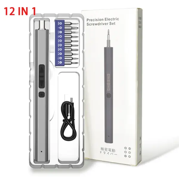 Precision Electric Screwdriver Set with LED Light - Image 2
