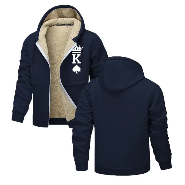 Men's Print Hooded Jacket for Outdoors - Image 2