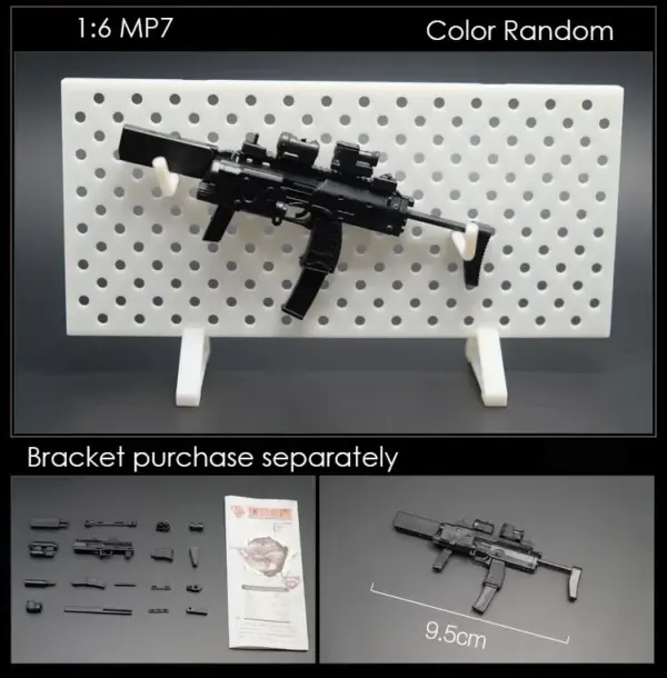 1/6 Scale MP5 MP40 MP7 UZI Plastic Gun Kit - Image 4