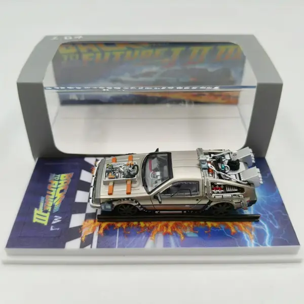Diecast 1:64 Scale DeLorean Model Car - Image 8