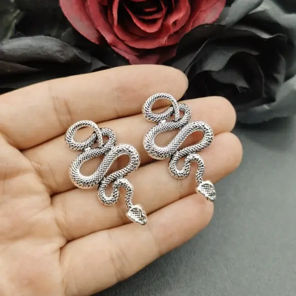 5Pcs Snake Charms Pendant for Jewelry Making - Image 4