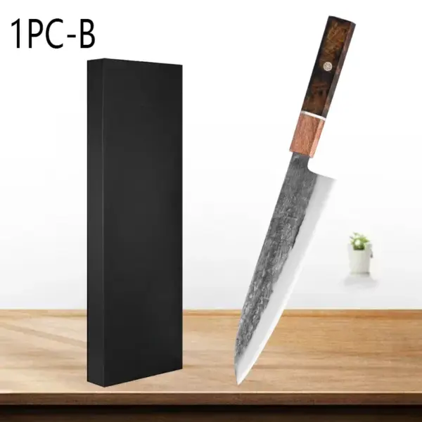 Professional Chef Knife Set with Wood Handle - Image 9