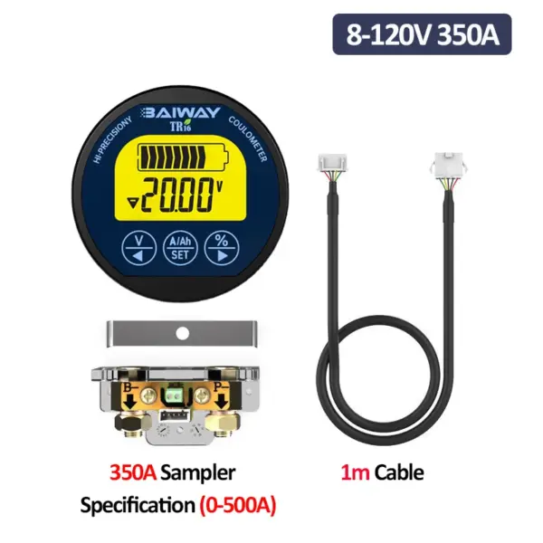 TR16H Waterproof Battery Capacity Tester 8-120V - Image 8