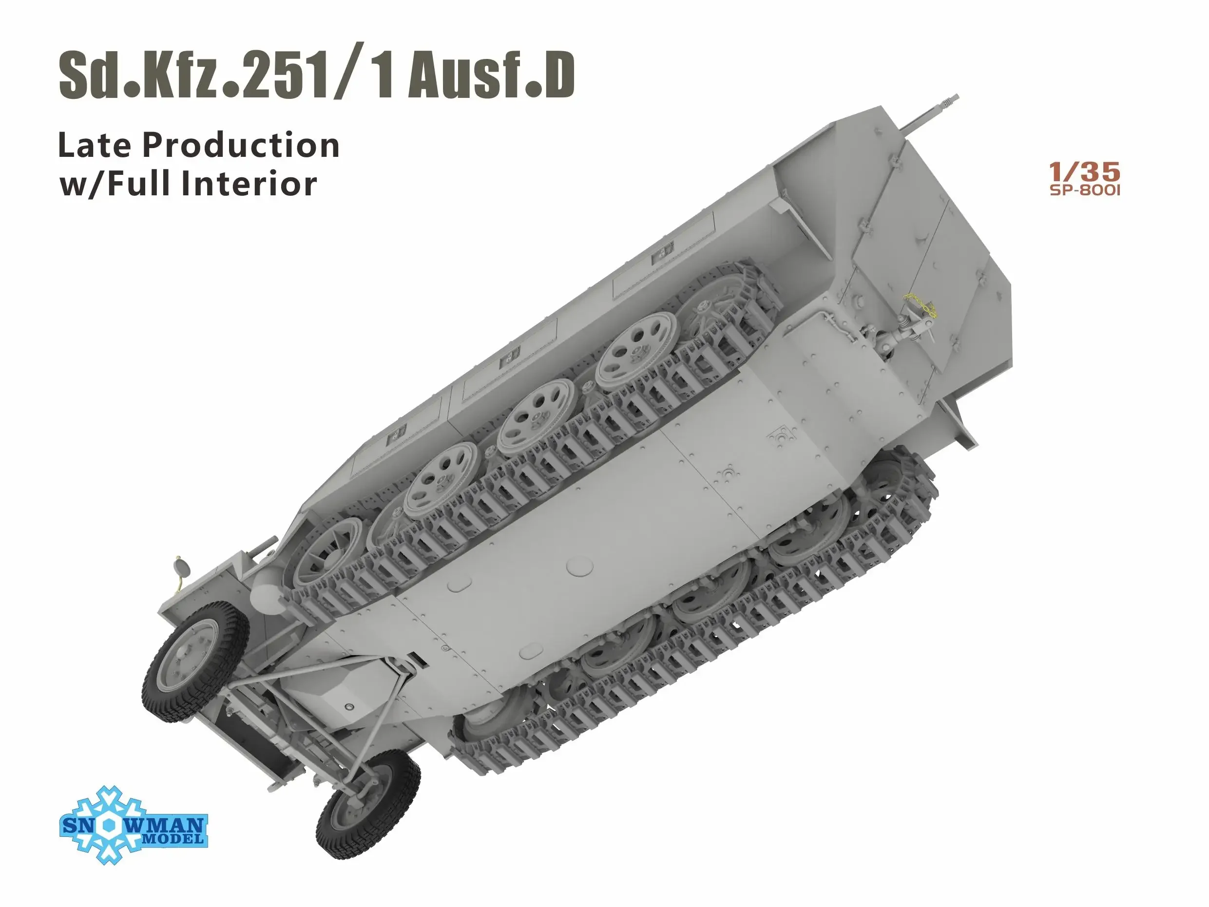 1/35 Scale German Sd Kfz.251/1 D Model Kit 5 1/35 Scale German Sd Kfz.251/1 D Model Kit - Image 5