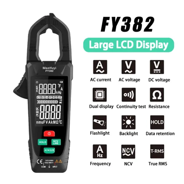 True RMS 9999 Counts Digital Clamp Meter - Image 2