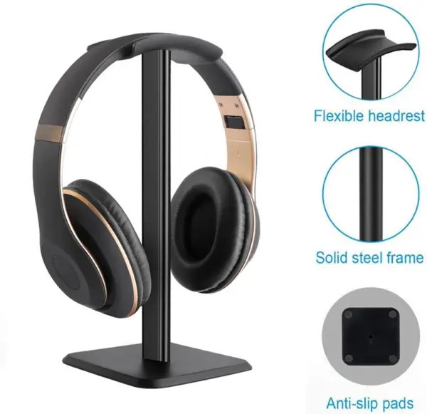 Universal Aluminum Headphone Stand for All Headsets - Image 4