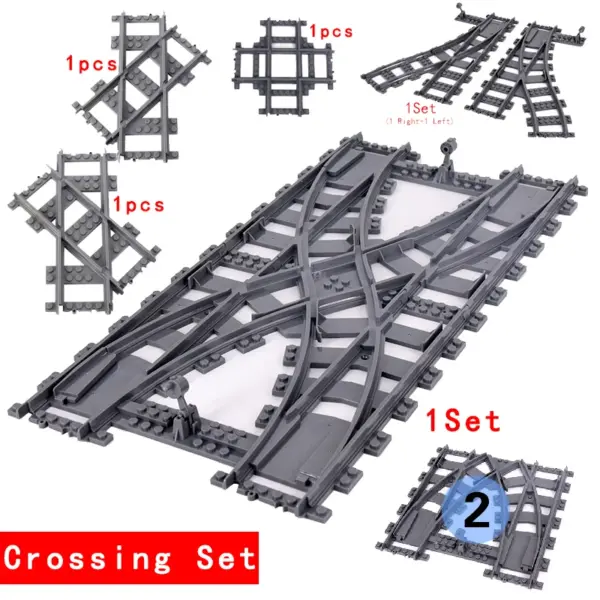 Flexible Building Block Train Tracks Set - Image 23